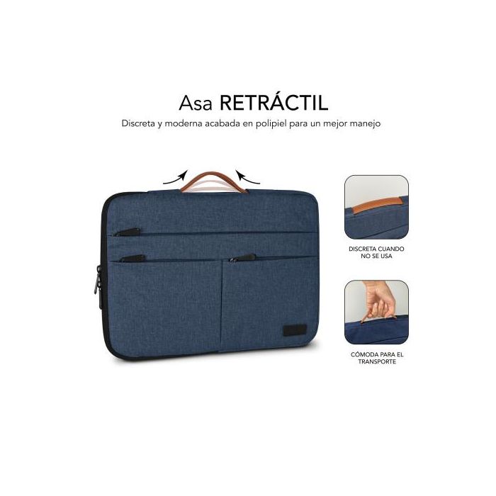 SUBBLIM Maletin Air Padding 360 Sleeve 15,6" Blue 4 SUBBLIM Maletin Air Padding 360 Sleeve 15,6" Blue 4