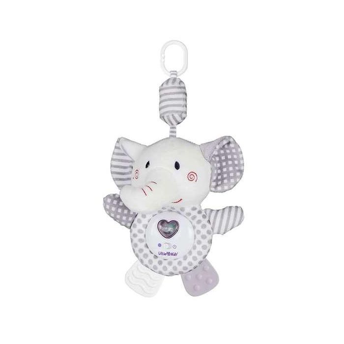 Colgante cuna corazon luminoso/ musical elefante 35 cm