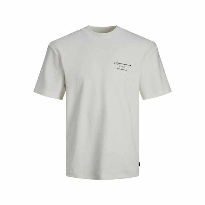 Camiseta Deportiva de Manga Corta Jack & Jones Lisa Rednd Blanco 0 Camiseta Deportiva de Manga Corta Jack & Jones Lisa Rednd Blanco 0