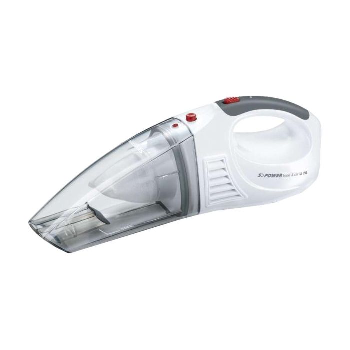 Severin HV7144 Aspiradora de mano sin bolsa 12V, 200 ml, 18 min autonomía, filtro permanente lavable y protección sobrecalentamiento 4