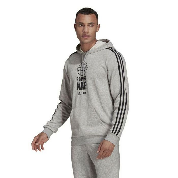 Sudadera con Capucha Hombre Adidas X Star Wars: The Mandalorian Gris claro 5