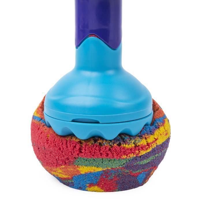 Kinetic Sand ARC-EN-CIEL Arena Cinética 390g con 2 colores y 6 accesorios, no se seca ni desmorona, modelo aleatorio 5