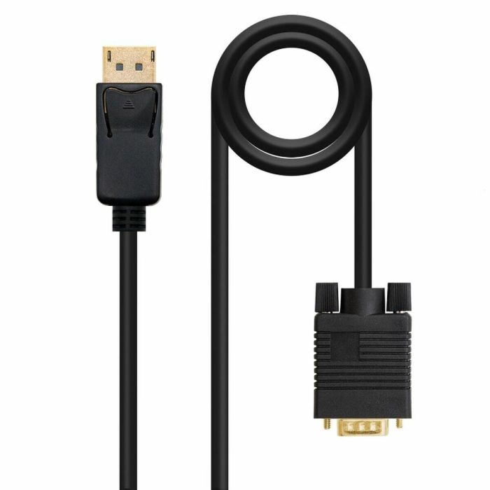 Adaptador DisplayPort a VGA NANOCABLE 10.15.4402 (2 m) Negro 1