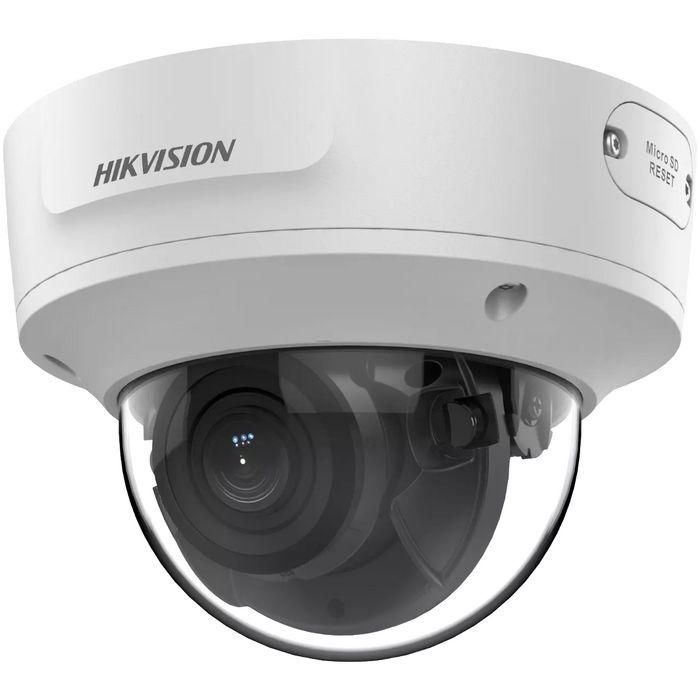 Hikvision Cámara IP Minidomo AcuSense 6MP, Lente Varifocal 2.7-13.5mm, Antivandálica IK10, Visión Nocturna IR40, IP67, Audio, Alarma