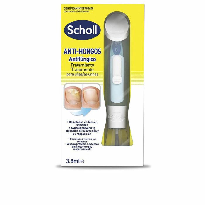 Scholl Tratamiento Anti-Hongos Uñas. Elimina, Previene y Protege. Con Lima Aplicadora. Resultados Visibles en 2 Semanas 3,8 ml.