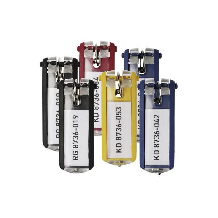 DURABLE Llaveros Key Clip amarillos (6 unidades) – 25 mm ancho x 68 mm alto 5 DURABLE Llaveros Key Clip amarillos (6 unidades) – 25 mm ancho x 68 mm alto 5