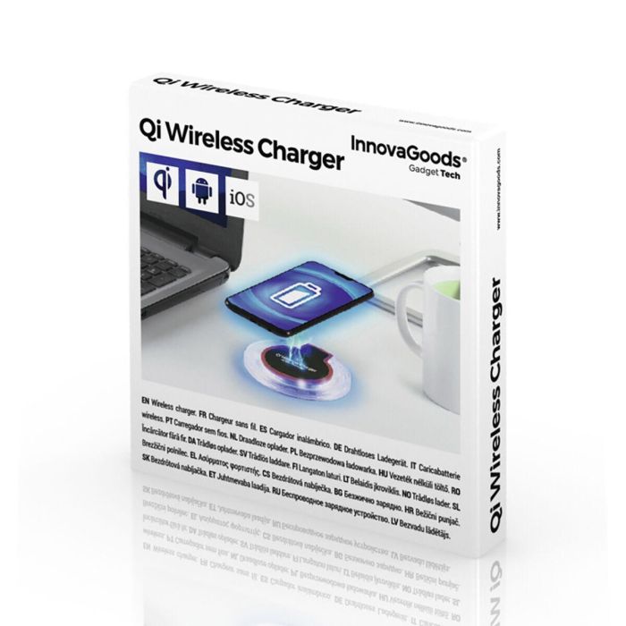 Cargador Inalámbrico para Smartphones Qi InnovaGoods 1 Cargador Inalámbrico para Smartphones Qi InnovaGoods 1