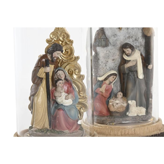 Nacimiento Navidad Tradicional DKD Home Decor Multicolor 10 x 21 x 10 cm (4 Unidades) 2