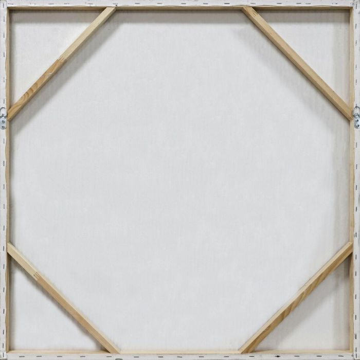 DKD Home Decor Cuadro Moderno Lienzo Papel Blanco Negro 80x80x4 cm (2 Unidades) 2