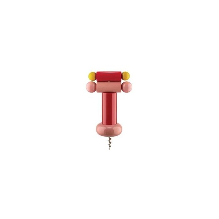 Ettore Sottsass Sacacorchos Rosa/Rojo/Amarillo 100 Vc ALESSI ES17 2 Ettore Sottsass Sacacorchos Rosa/Rojo/Amarillo 100 Vc ALESSI ES17 2