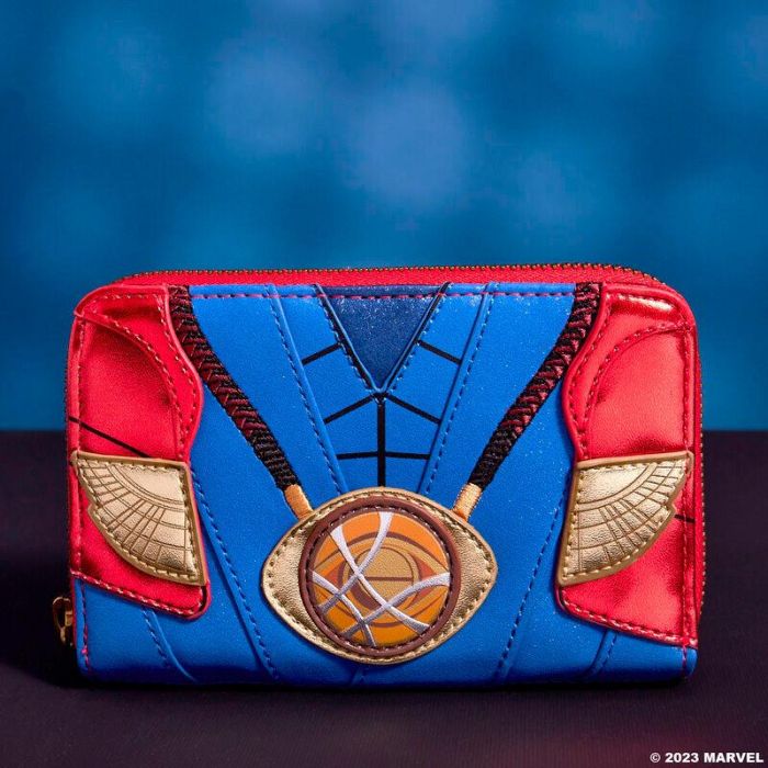 Loungefly Cartera Doctor Extraño Marvel Metallic Cuero Vegano 15x10cm con Cierre Cremallera 4 Loungefly Cartera Doctor Extraño Marvel Metallic Cuero Vegano 15x10cm con Cierre Cremallera 4