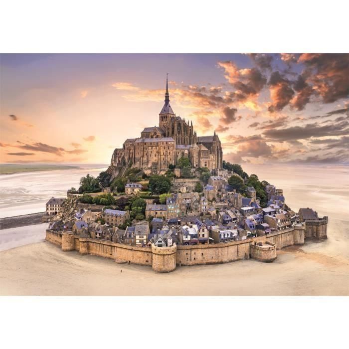 Clementoni CLE8005125317301 Puzle Compacto Mont Saint-Michel 1500 Piezas 1