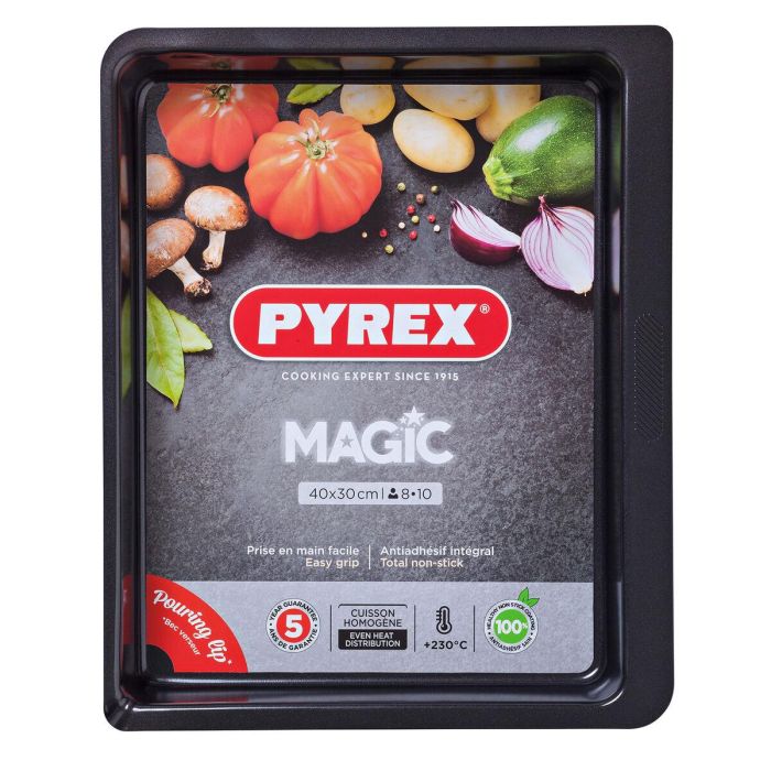 Fuente para Horno Pyrex Magic Rectangular Metal 6 Unidades 40 x 31 cm 1