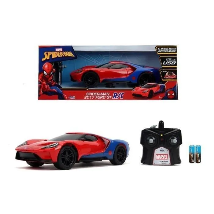 Jada Toys Marvel Spiderman RC 1/16 Ford GT Coche Radiocontrol para Niños a Partir de 6 Años 4 Jada Toys Marvel Spiderman RC 1/16 Ford GT Coche Radiocontrol para Niños a Partir de 6 Años 4
