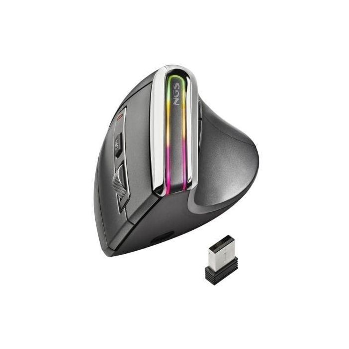 NGS Ratón Vertical EVO KARMA Inalámbrico, Ergonómico, Tecnología Multidispositivo, 5 Botones Silenciosos, 3200 DPI 0 NGS Ratón Vertical EVO KARMA Inalámbrico, Ergonómico, Tecnología Multidispositivo, 5 Botones Silenciosos, 3200 DPI 0