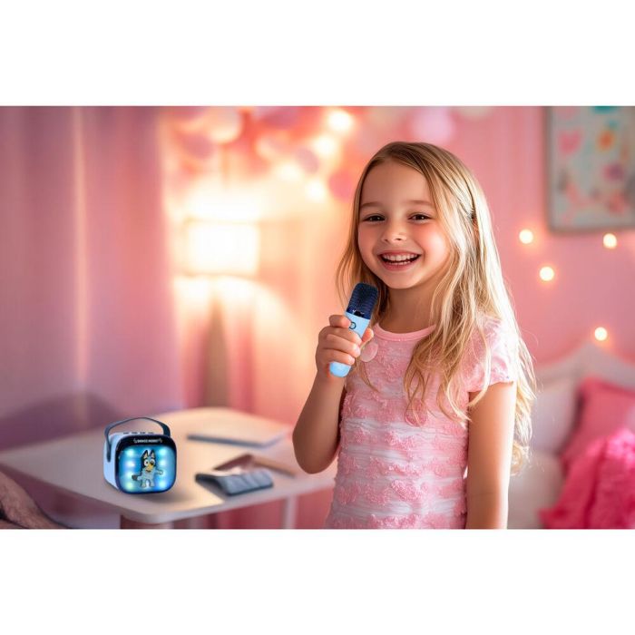 Altavoz y Micro Karaoke LED Bluey 10 Altavoz y Micro Karaoke LED Bluey 10