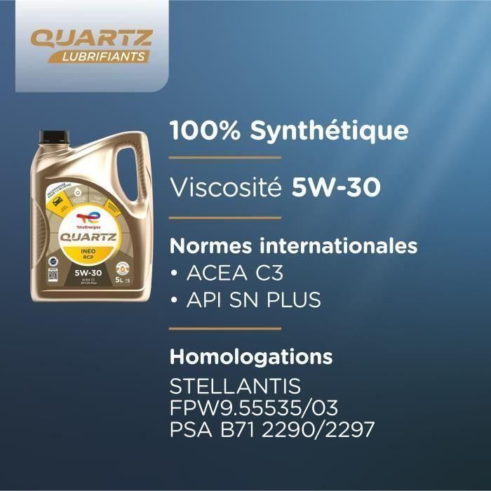 Aceite de motor - TOTALENERGIES - Quartz Ineo RCP 5W-30 - 5L 3