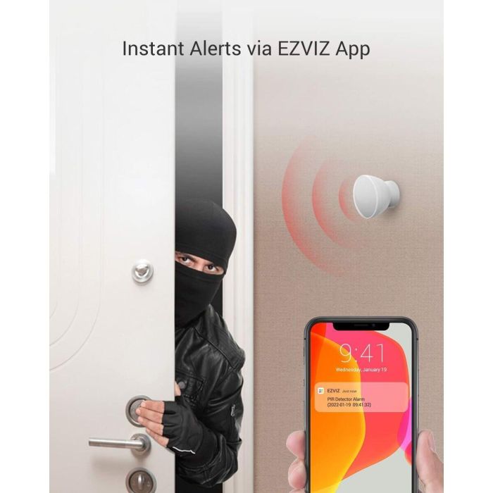 EZVIZ T1C Sensor infrarrojo pasivo (PIR) Inalámbrico Pared Blanco 10 EZVIZ T1C Sensor infrarrojo pasivo (PIR) Inalámbrico Pared Blanco 10