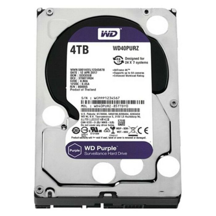 Disco Duro Western Digital SATA PURPLE 3,5" 0 Disco Duro Western Digital SATA PURPLE 3,5" 0