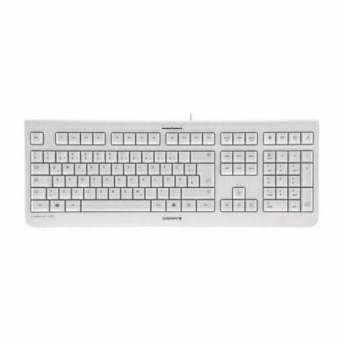 Cherry Teclado KC 1000 Silencioso USB Blanco JK-0800ES-0 - Teclas Suaves, Resistente, 10M Pulsaciones