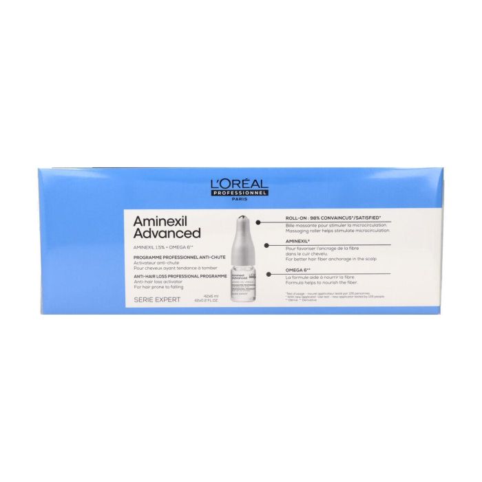 L'Oreal Aminexil Advanced Programa Profesional Anti-Caída, Activador con Complejo Omega6, 42x6ml L'Oreal Aminexil Advanced Programa Profesional Anti-Caída, Activador con Complejo Omega6, 42x6ml
