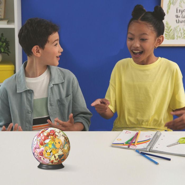 Ravensburger 11595 Puzzle Ball 3D Pokémon Rompecabezas Esférico para Niños con Tecnología Easy Click, Edad +6 años 3