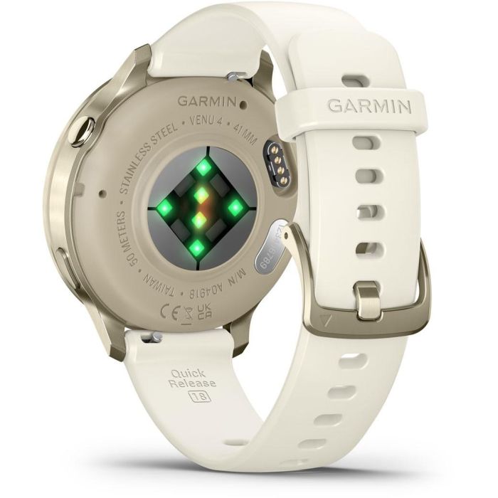 Garmin Venu 4 Reloj Inteligente 41mm Correa de Silicona Beige/Lunargold 4