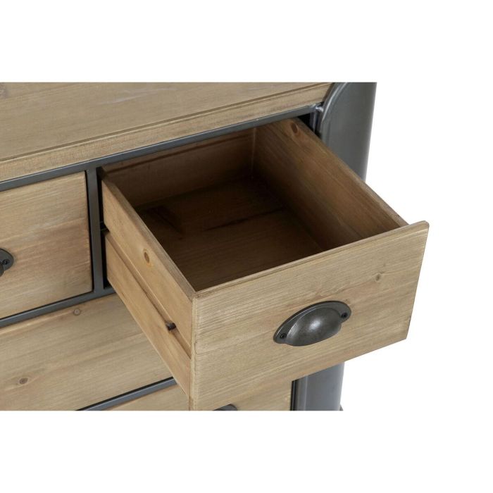 Cómoda DKD Home Decor Gris Natural Metal Abeto Loft 97 x 37 x 79 cm 1 Cómoda DKD Home Decor Gris Natural Metal Abeto Loft 97 x 37 x 79 cm 1