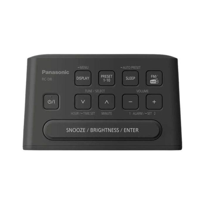 Radio despertador PANASONIC RC-D8EG-K DAB+ con función de repetición, color negro 3 Radio despertador PANASONIC RC-D8EG-K DAB+ con función de repetición, color negro 3