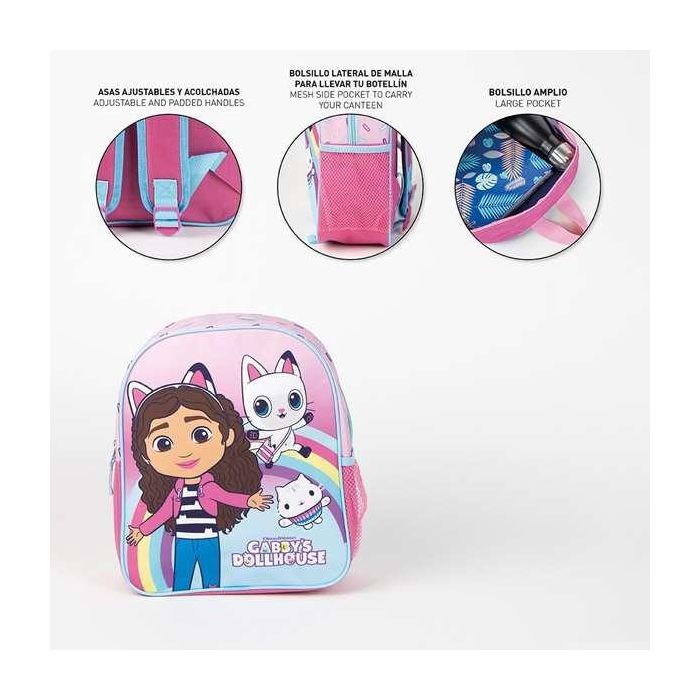 Mochila infantil escolar gabby´s dollhouse 25.0 x 20.0 x 30.0 cm 3