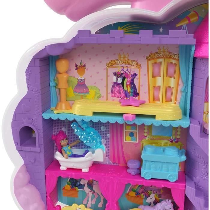 Polly Pocket - Set de peluquería Rainbow Unicorn - Cabezal de peluquería - 4 años+ HYD97 3 Polly Pocket - Set de peluquería Rainbow Unicorn - Cabezal de peluquería - 4 años+ HYD97 3