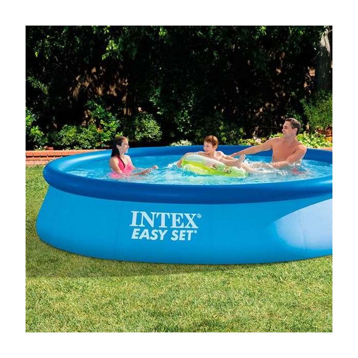 Intex Piscina Easy Set 396x84 cm con Depuradora Filtro 2006 Redonda PVC 1