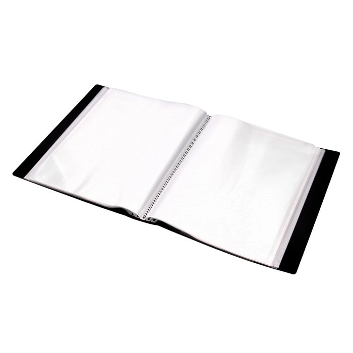 Liderpapel 37925 Carpeta Escaparate con 30 Fundas, Polipropileno, Formato DIN A4, Negro Opaco 8