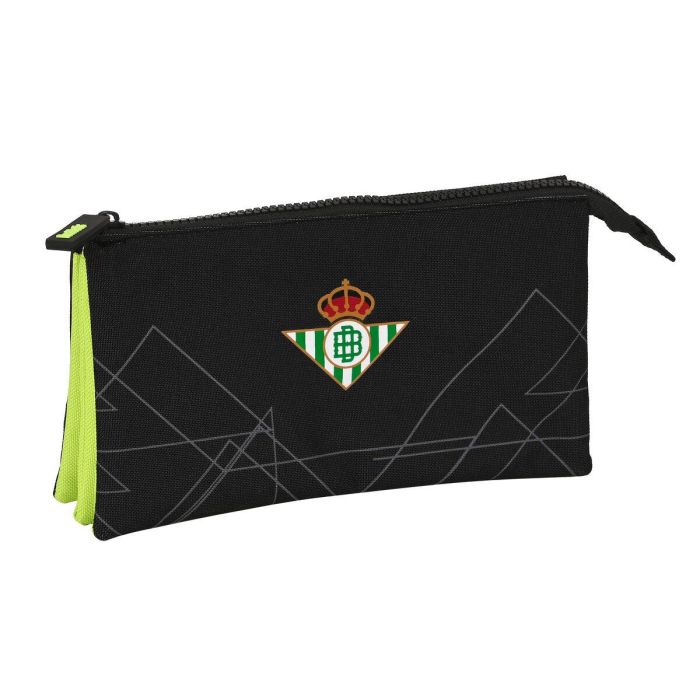 Portatodo Triple Real Betis Balompié Negro Lima 22 x 12 x 3 cm 0 Portatodo Triple Real Betis Balompié Negro Lima 22 x 12 x 3 cm 0