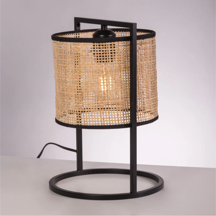 Lámpara de Mesa Ratán Kamianske Natural Boho-Chic SKD-T1022 2