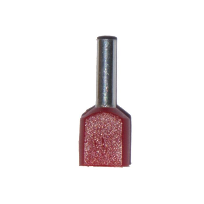 Puntera aislada 10,00 mm², doble, roja, 100 unidades 1 Puntera aislada 10,00 mm², doble, roja, 100 unidades 1