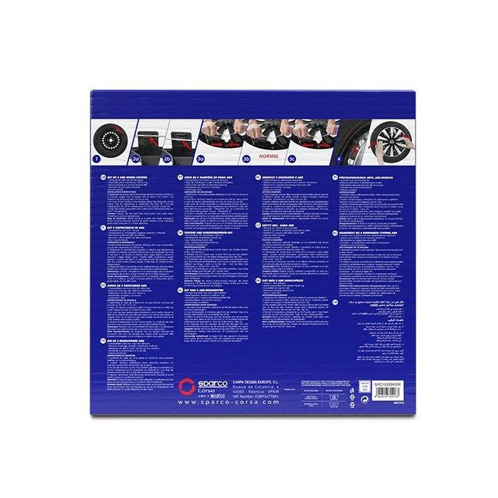 Sparco Tapacubos Nagoya Bicolor 15" Negro - Gris 4 Piezas Cs1 SPC1522BKGR 3 Sparco Tapacubos Nagoya Bicolor 15" Negro - Gris 4 Piezas Cs1 SPC1522BKGR 3