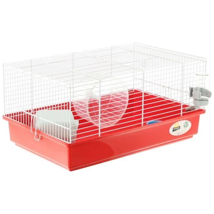 Jaula para hámster - Una rueda, un comedero, una casita, un bebedero - FERPLAST 1 Jaula para hámster - Una rueda, un comedero, una casita, un bebedero - FERPLAST 1