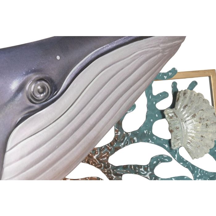 Decoracion Pared Mediterraneo DKD Home Decor Azul Marino Turquesa 5 x 40 x 80 cm (2 Unidades) 2