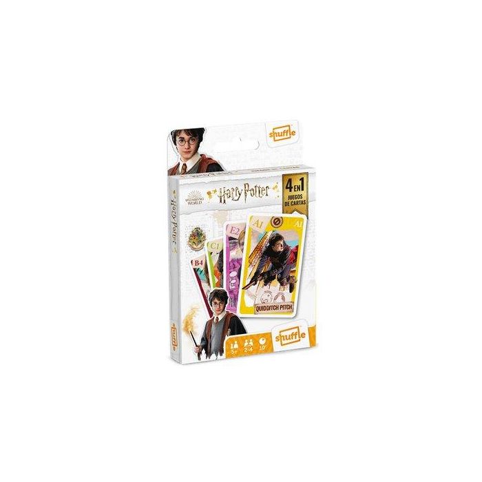 Juego Cartamundi Shuffle Fun 4 In 1 Harry Potter