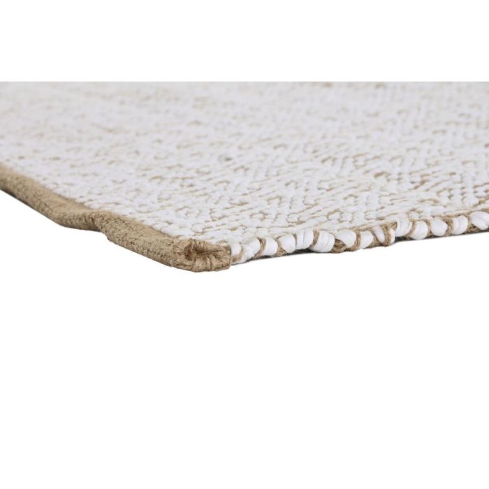 Alfombra Home ESPRIT Blanco Natural 120 x 1 x 180 cm 2