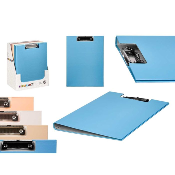Carpeta A4 Pincello Tapa Sujetahojas 23x32x2.5 cm Colores Neutros (36 Unidades) Carpeta A4 Pincello Tapa Sujetahojas 23x32x2.5 cm Colores Neutros (36 Unidades)