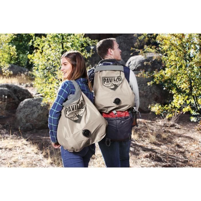 Bestway Colchón Hinchable Pavillo Roll & Relax 1 Plaza para Acampada - 188x99x22 cm con Bomba Airelite y Almohada 3