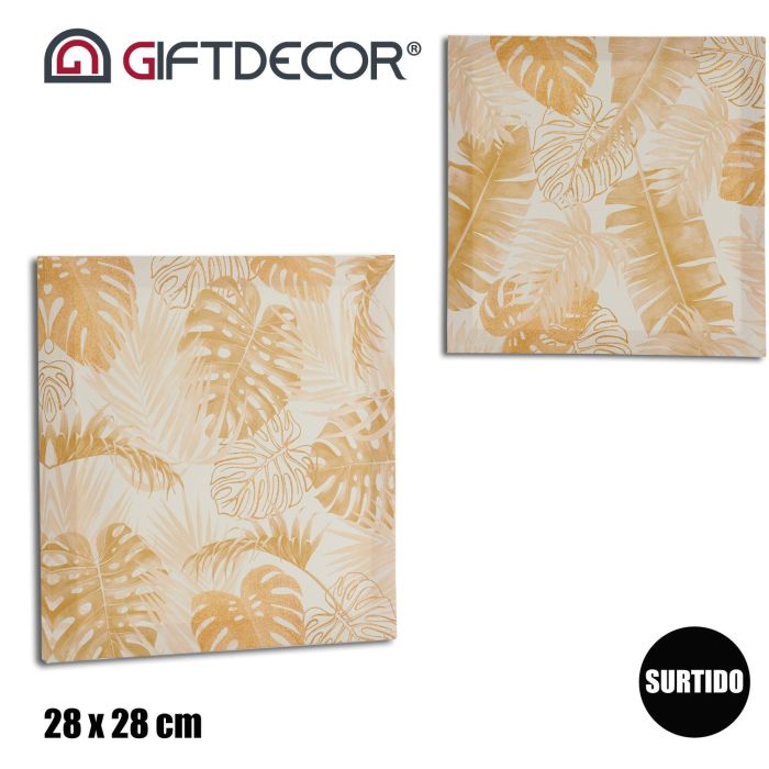 Lienzo 28X28 Hoja Natural Surtidos Giftdecor (36 Unidades) 3 Lienzo 28X28 Hoja Natural Surtidos Giftdecor (36 Unidades) 3