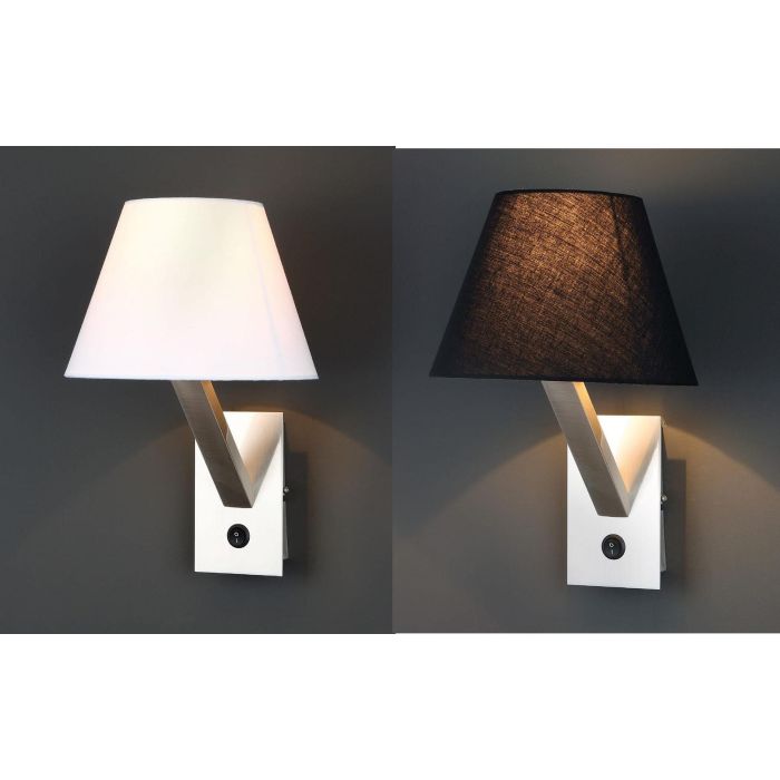 Lampara Aplique Moderno DKD Home Decor Blanco Negro 26 x 30 x 22 cm (2 Unidades) 1 Lampara Aplique Moderno DKD Home Decor Blanco Negro 26 x 30 x 22 cm (2 Unidades) 1