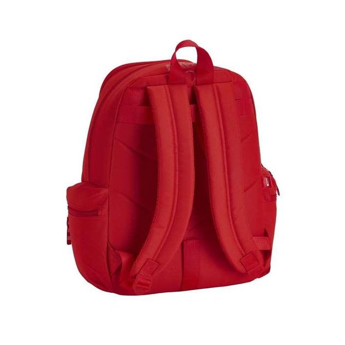 Safta Mochila Escolar Adaptable a Carro Real Sporting de Gijón Roja Poliéster 600D 32x43x17 cm 1 Safta Mochila Escolar Adaptable a Carro Real Sporting de Gijón Roja Poliéster 600D 32x43x17 cm 1