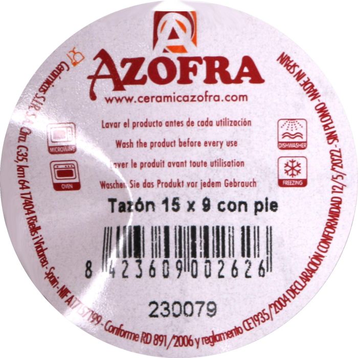 Azofra Tazón con Pie 15 cm x 9 cm (20 Unidades) 4