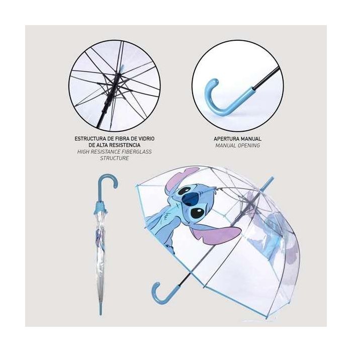 Cerdá Paraguas adulto manual burbuja Stitch 89 cm diámetro 6