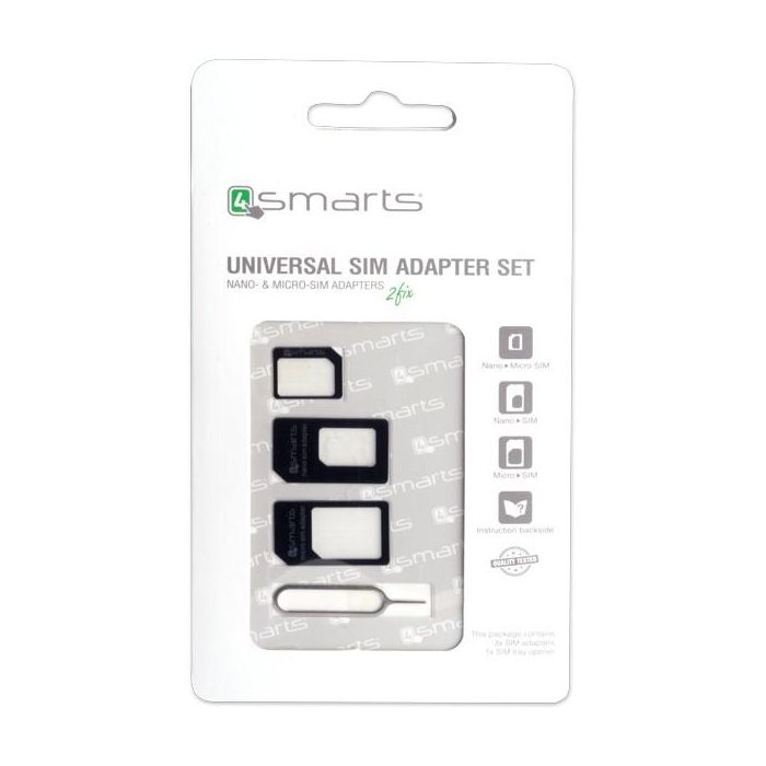 4smarts Set de Adaptadores Universal SIM 3 Unidades