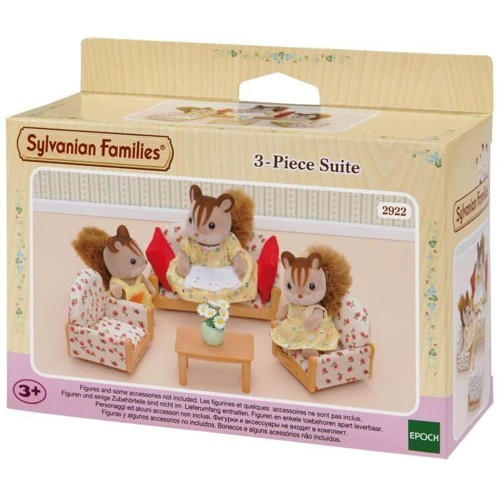 Sylvanian Families 4464 Set de Salón: Sofá, 2 Sillones y Mesa de Centro para Momentos Familiares - Sylvanian Families 1